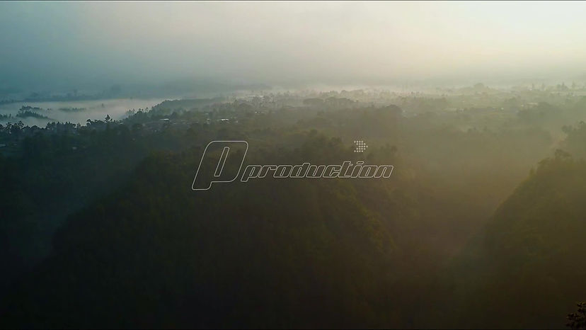 Mountain Landscape Timelapse Moving Clouds in West Java